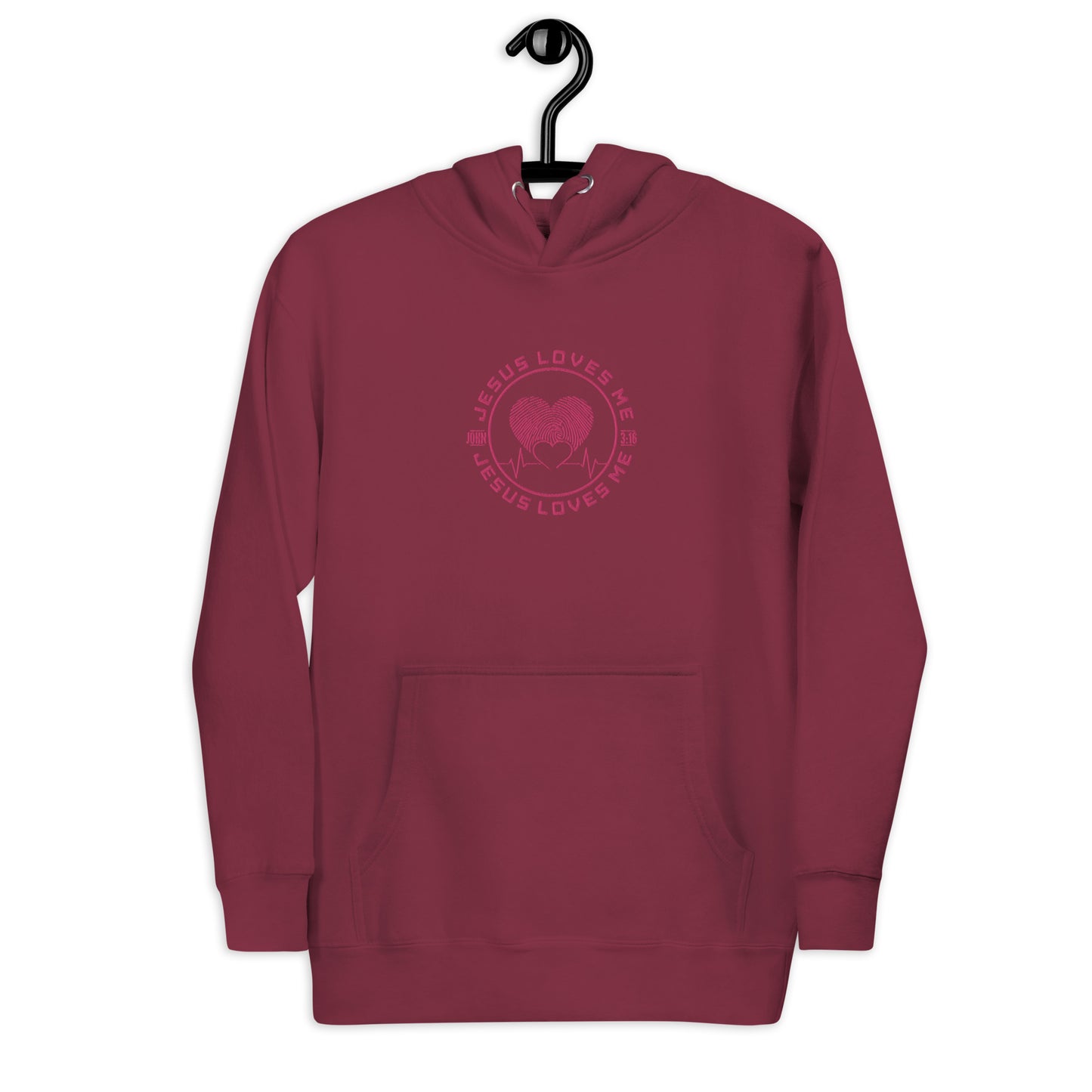 Jesus Loves Me - Embroidered Unisex Hoodie
