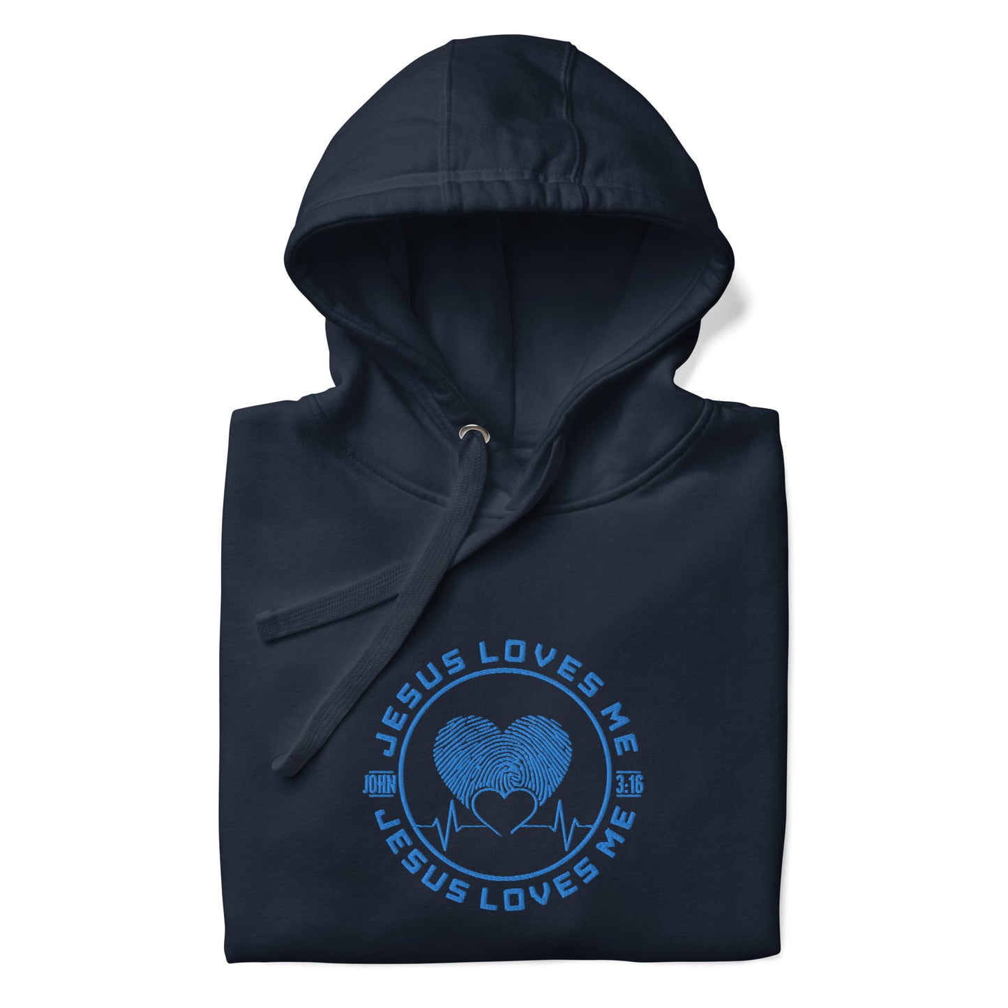 Jesus Loves Me - Embroidered Unisex Hoodie