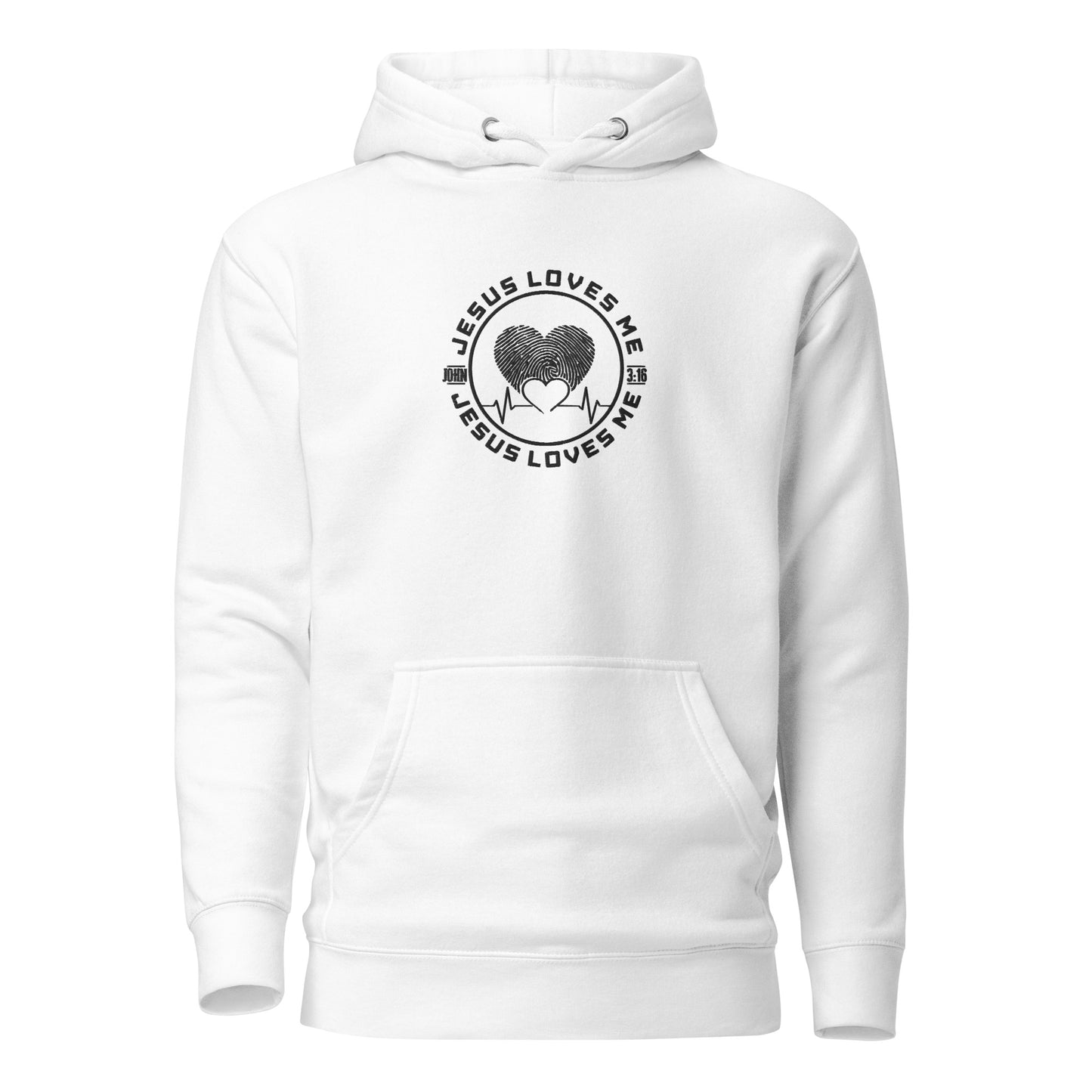 Jesus Loves Me - Embroidered Unisex Hoodie