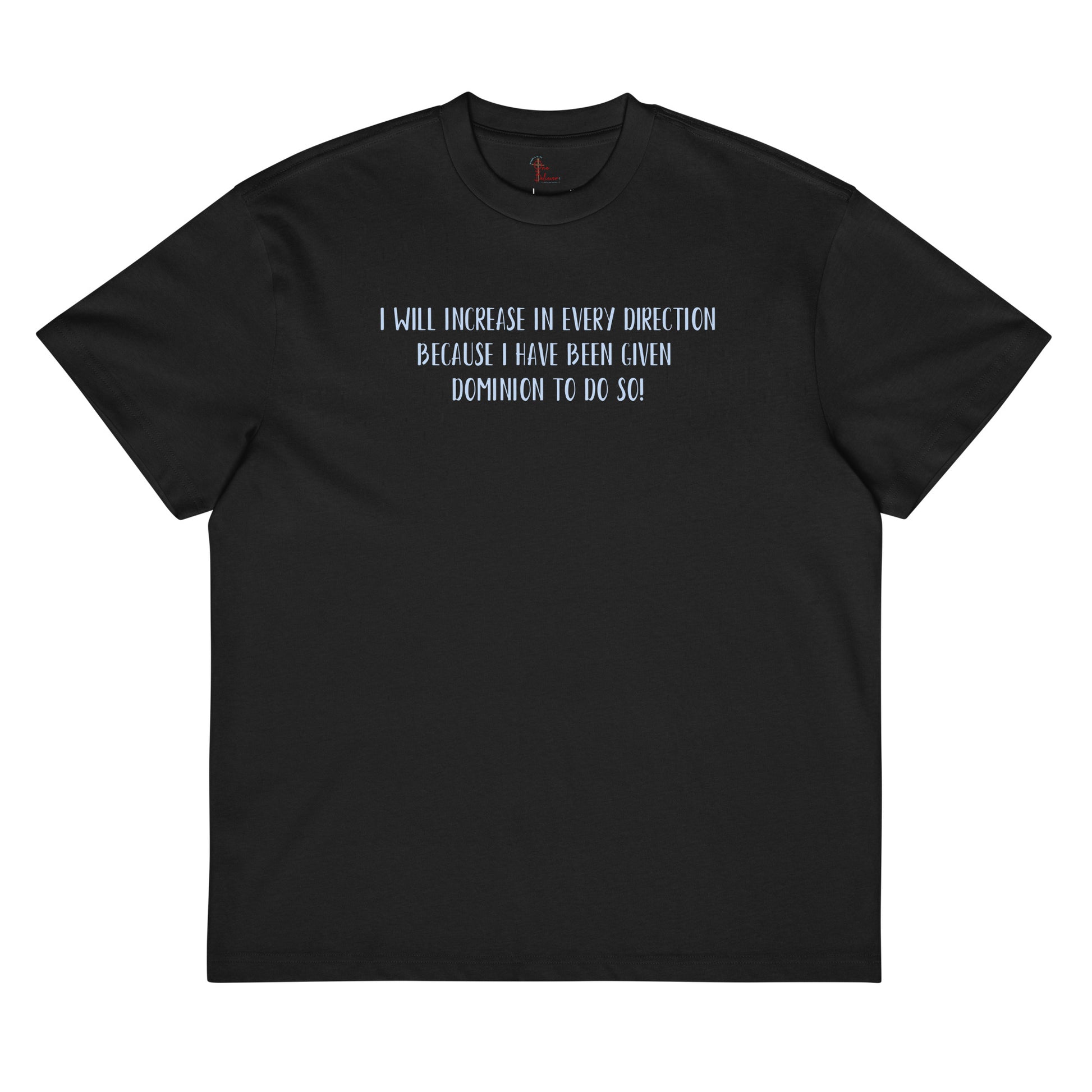 Unisex Box “You Can’t Stop Me” t-shirt in black front from One Believer — Christian tee inspiring courage, confidence, and faith.