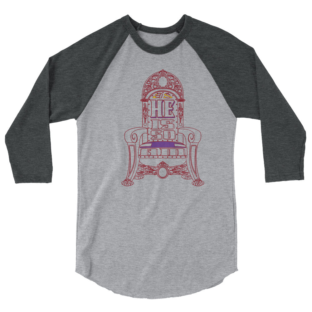 As He Is - Unisex Tri-Blend Raglan