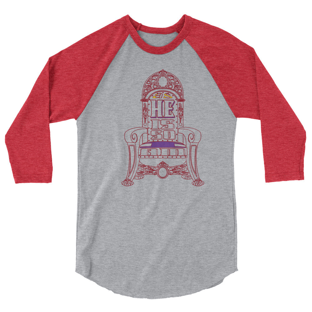 As He Is - Unisex Tri-Blend Raglan