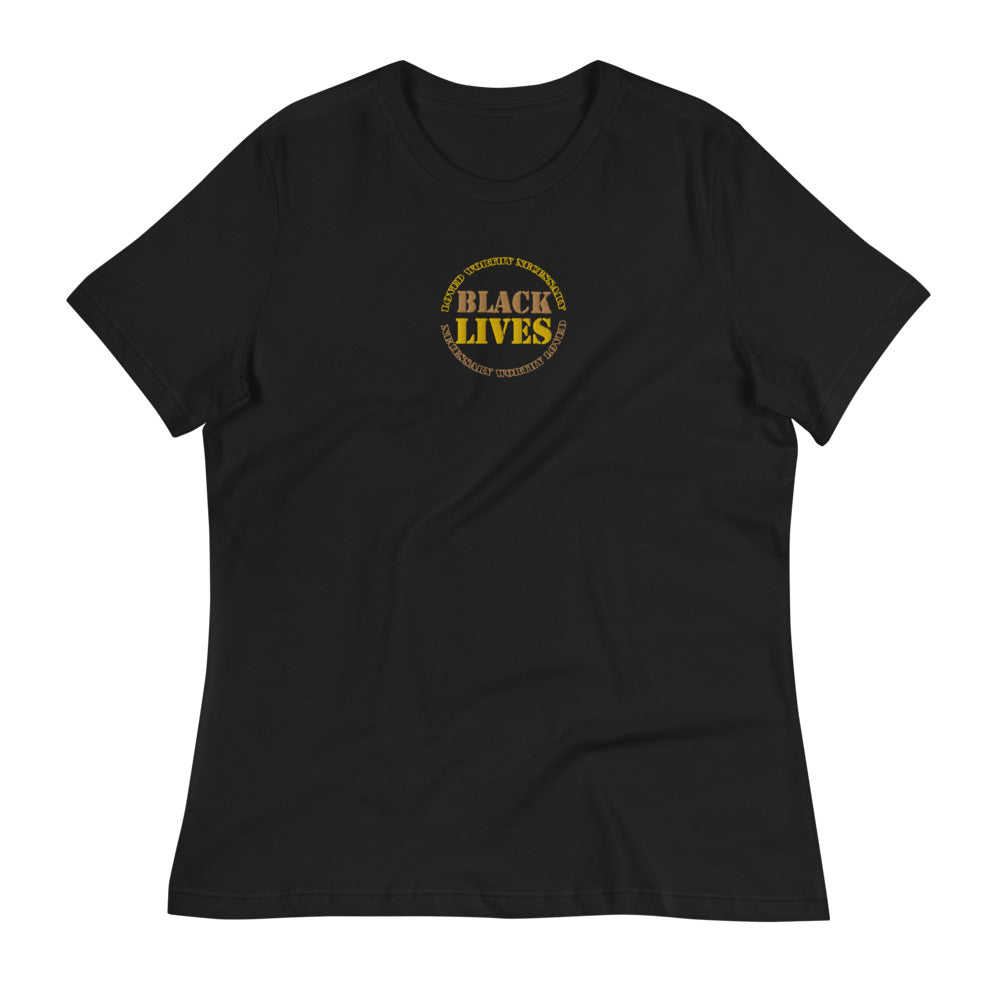 Black Lives Embroidery - Womens Tee