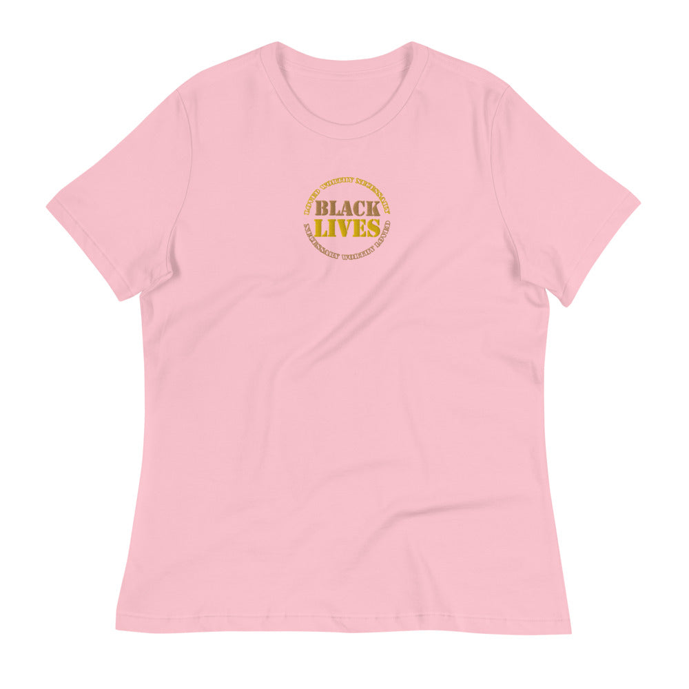 Black Lives Embroidery - Womens Tee