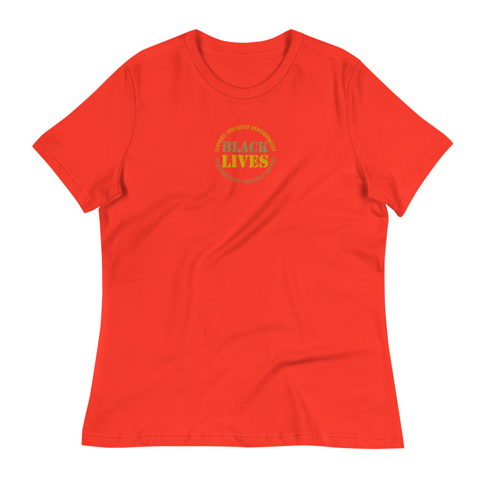 Black Lives Embroidery - Womens Tee